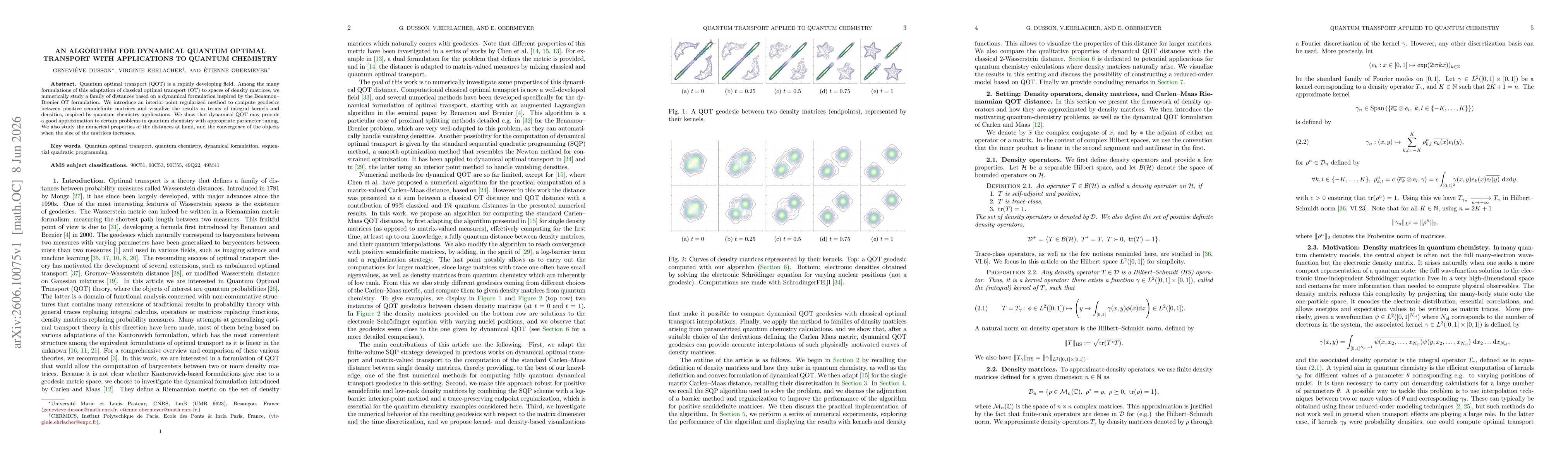 Thumbnail for An algorithm for dynamical quantum optimal transport with applications to quantum chemistry