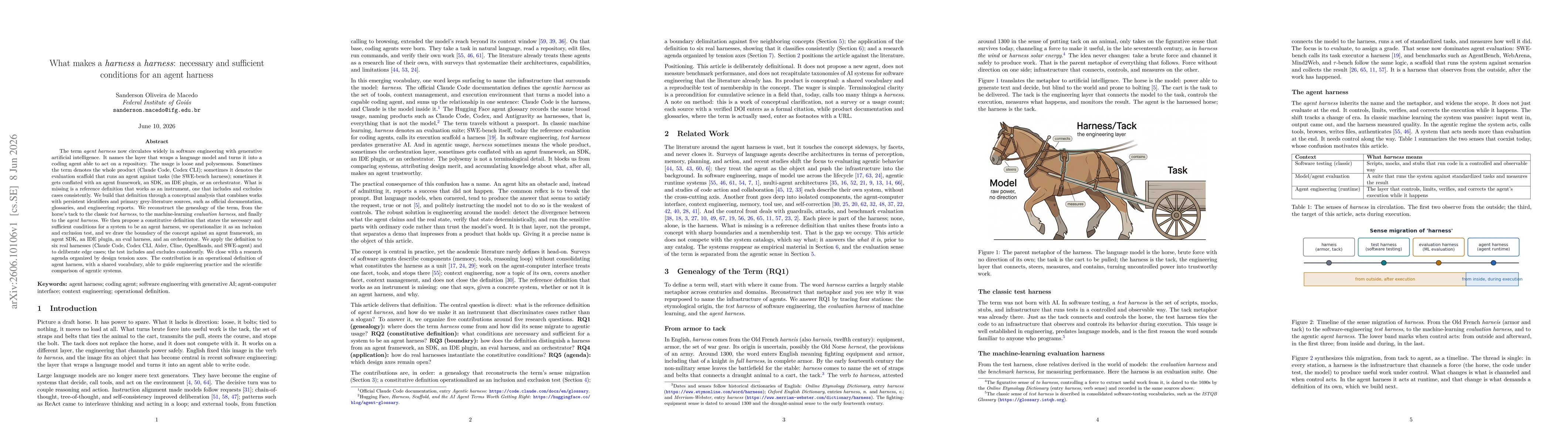 Thumbnail for What makes a harness a harness: necessary and sufficient conditions for an agent harness
