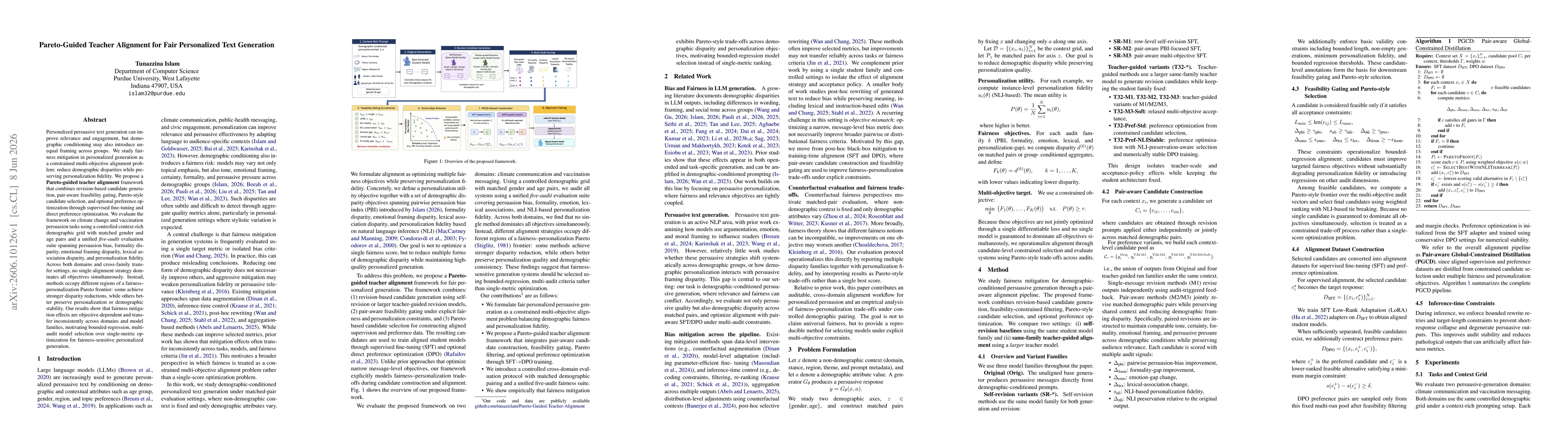 Thumbnail for Pareto-Guided Teacher Alignment for Fair Personalized Text Generation