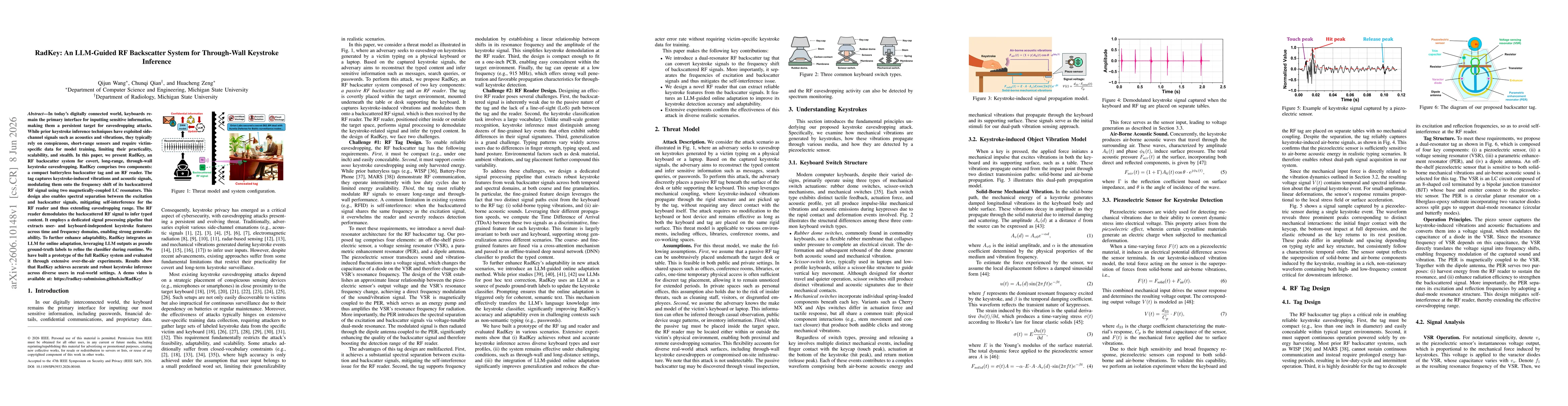 Thumbnail for RadKey: An LLM-Guided RF Backscatter System for Through-Wall Keystroke Inference