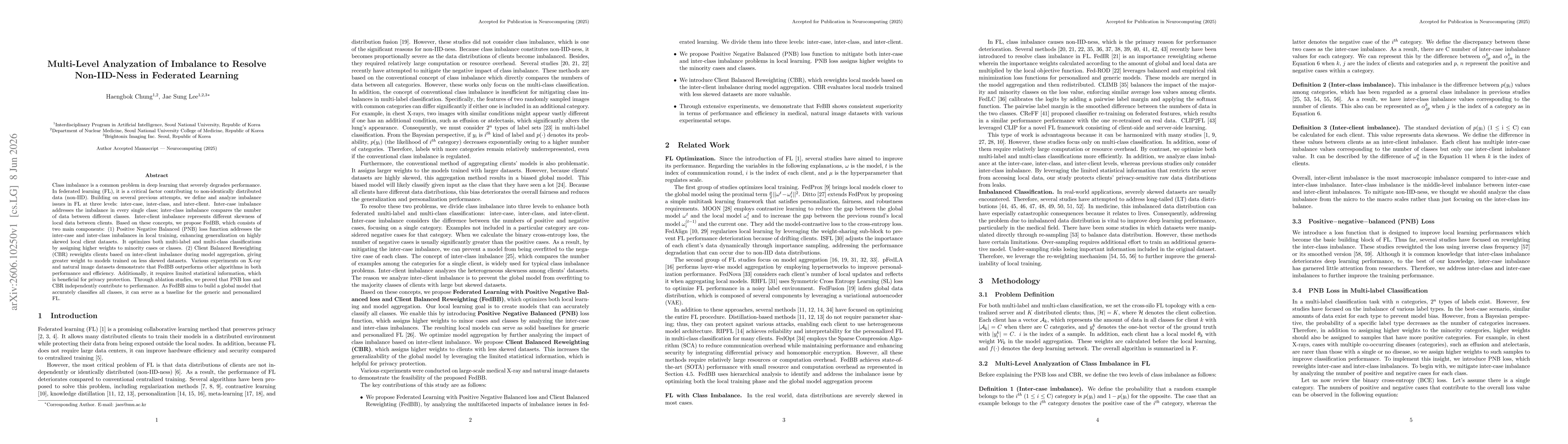 Thumbnail for Multi-Level Analyzation of Imbalance to Resolve Non-IID-Ness in Federated Learning