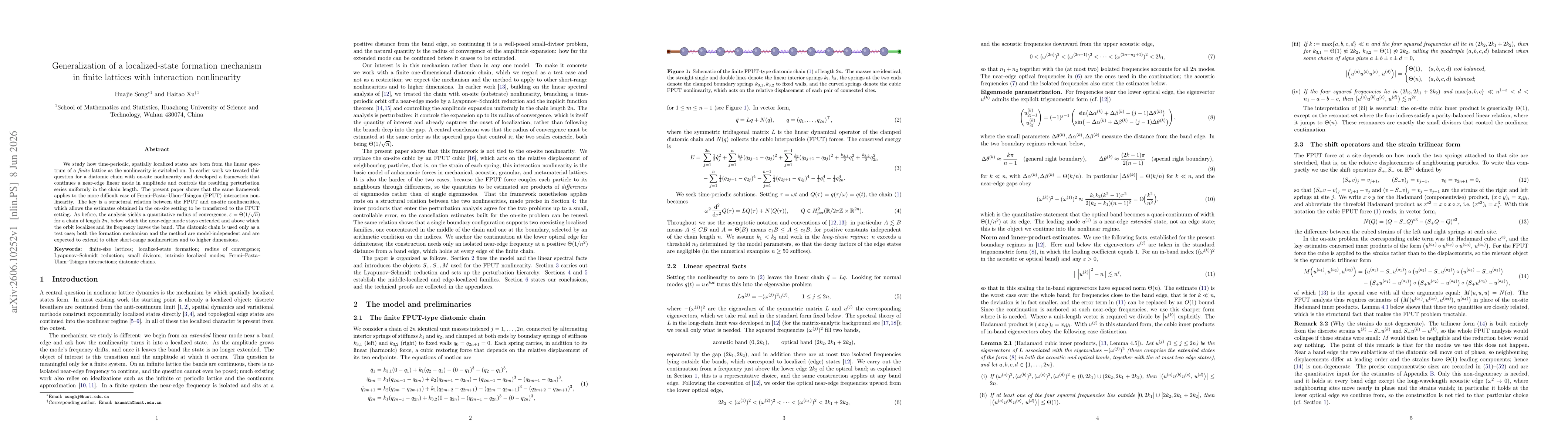 Thumbnail for Generalization of a localized-state formation mechanism in finite lattices with interaction nonlinearity