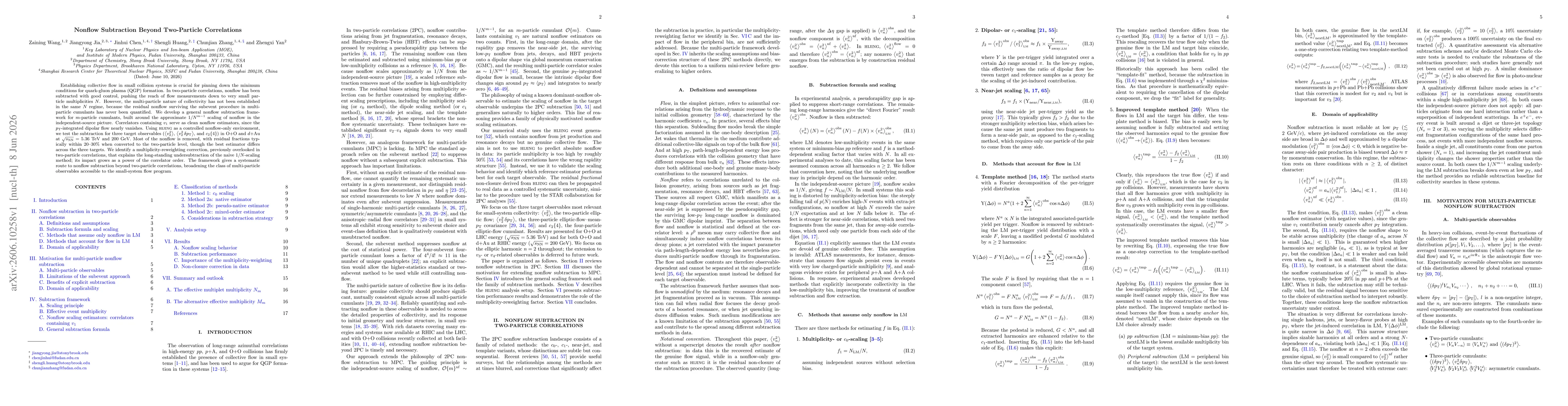 Thumbnail for Nonflow Subtraction Beyond Two-Particle Correlations