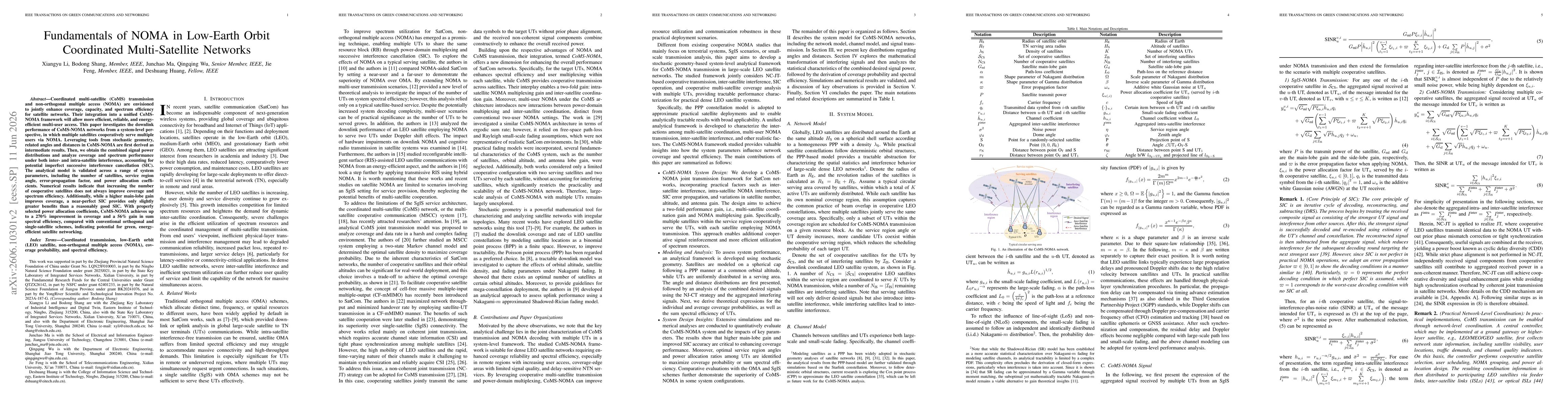 Thumbnail for Fundamentals of NOMA in Low-Earth Orbit Coordinated Multi-Satellite Networks
