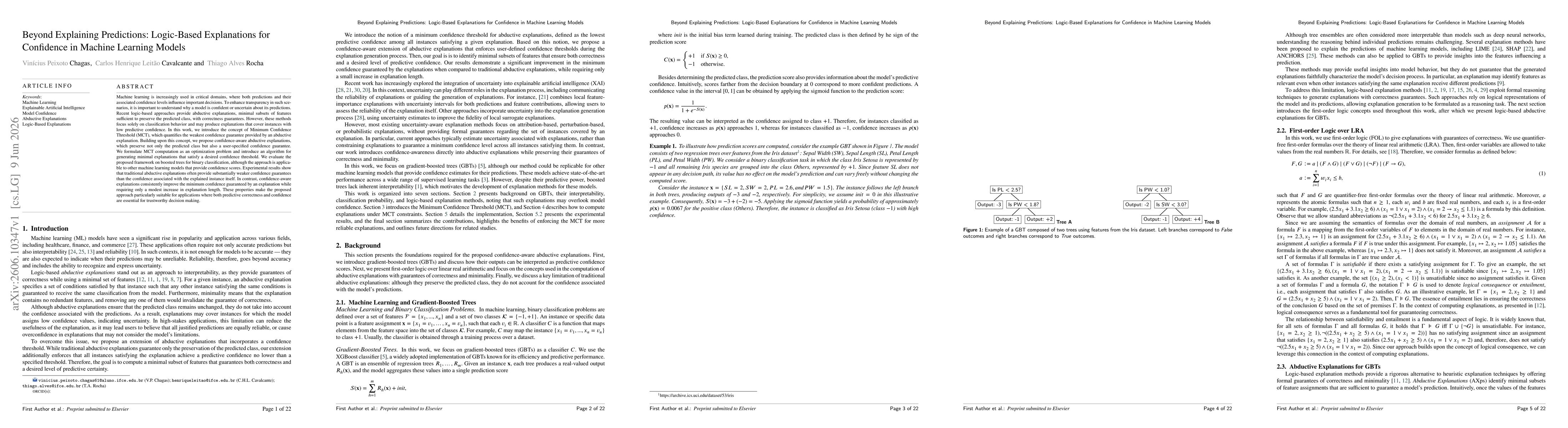 Thumbnail for Beyond Explaining Predictions: Logic-Based Explanations for Confidence in Machine Learning Models