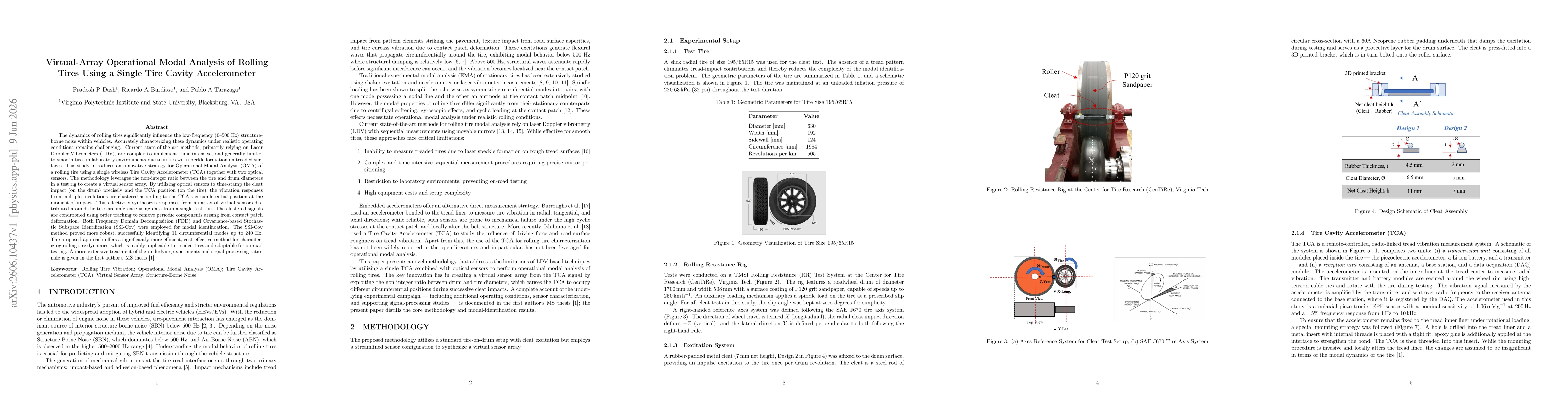 Thumbnail for Virtual-Array Operational Modal Analysis of Rolling Tires Using a Single Tire Cavity Accelerometer