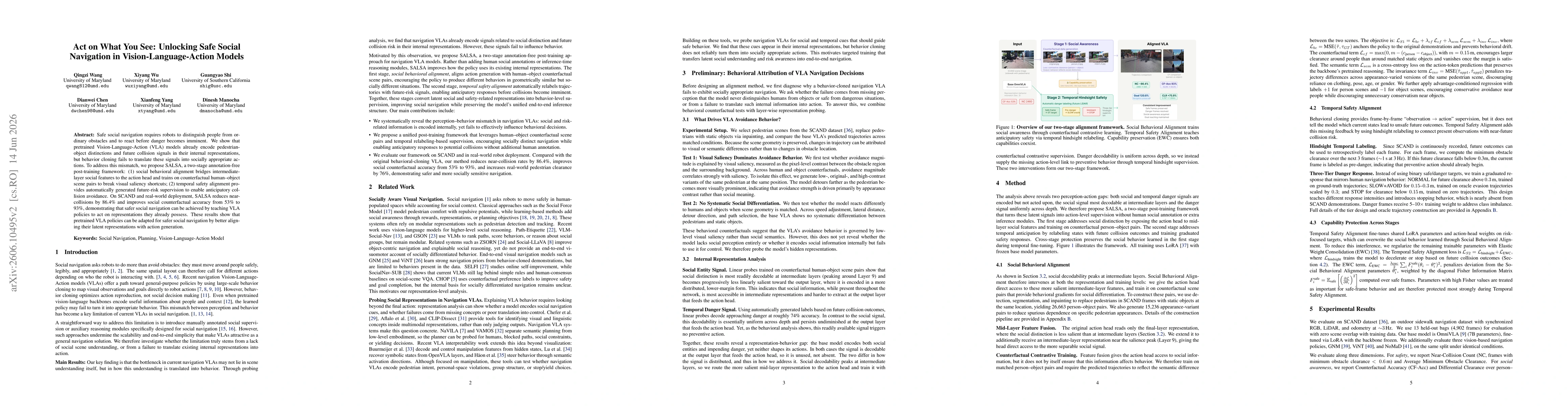 Thumbnail for Act on What You See: Unlocking Safe Social Navigation in Vision-Language-Action Models