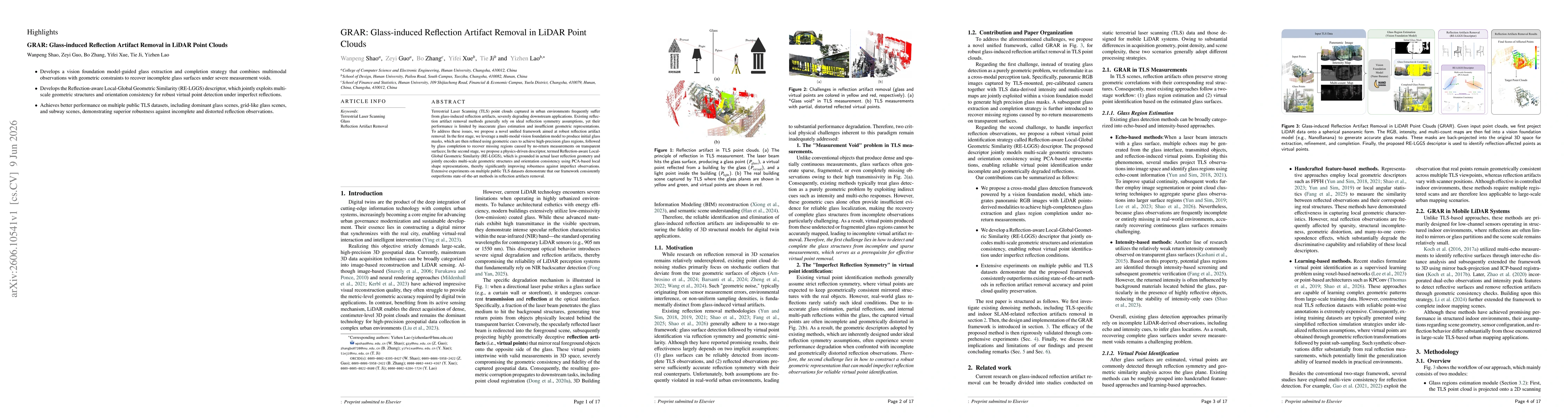 Thumbnail for GRAR: Glass-induced Reflection Artifact Removal in LiDAR Point Clouds