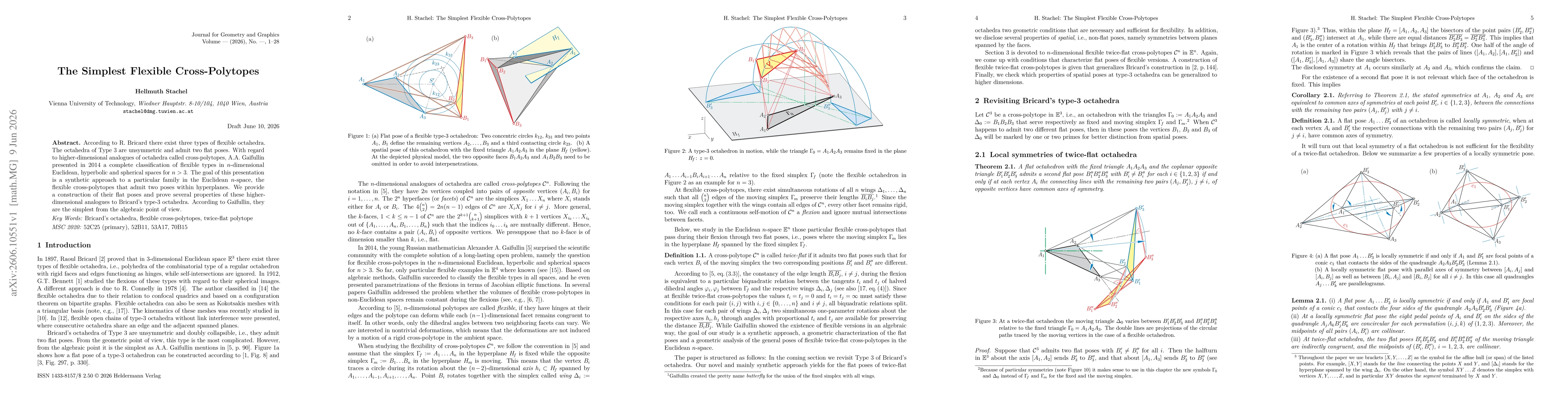 Thumbnail for The Simplest Flexible Cross-Polytopes