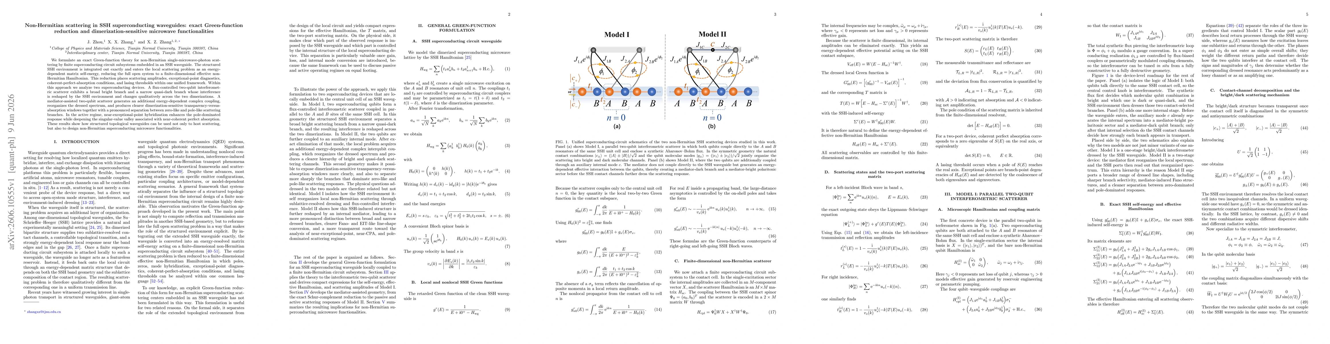 Thumbnail for Non-Hermitian scattering in SSH superconducting waveguides: exact Green-function reduction and dimerization-sensitive microwave functionalities