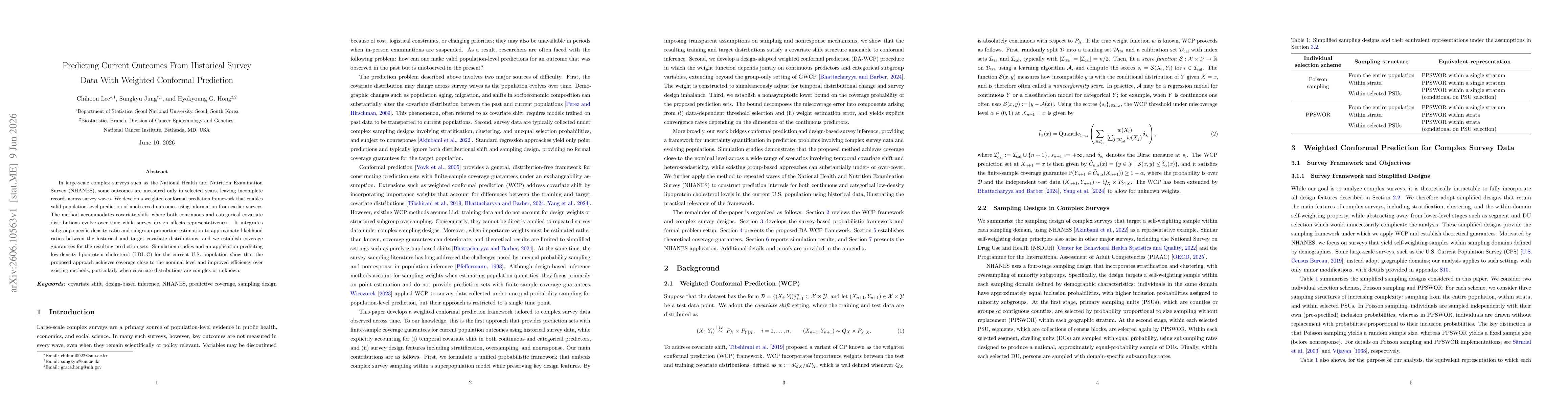 Thumbnail for Predicting Current Outcomes From Historical Survey Data With Weighted Conformal Prediction