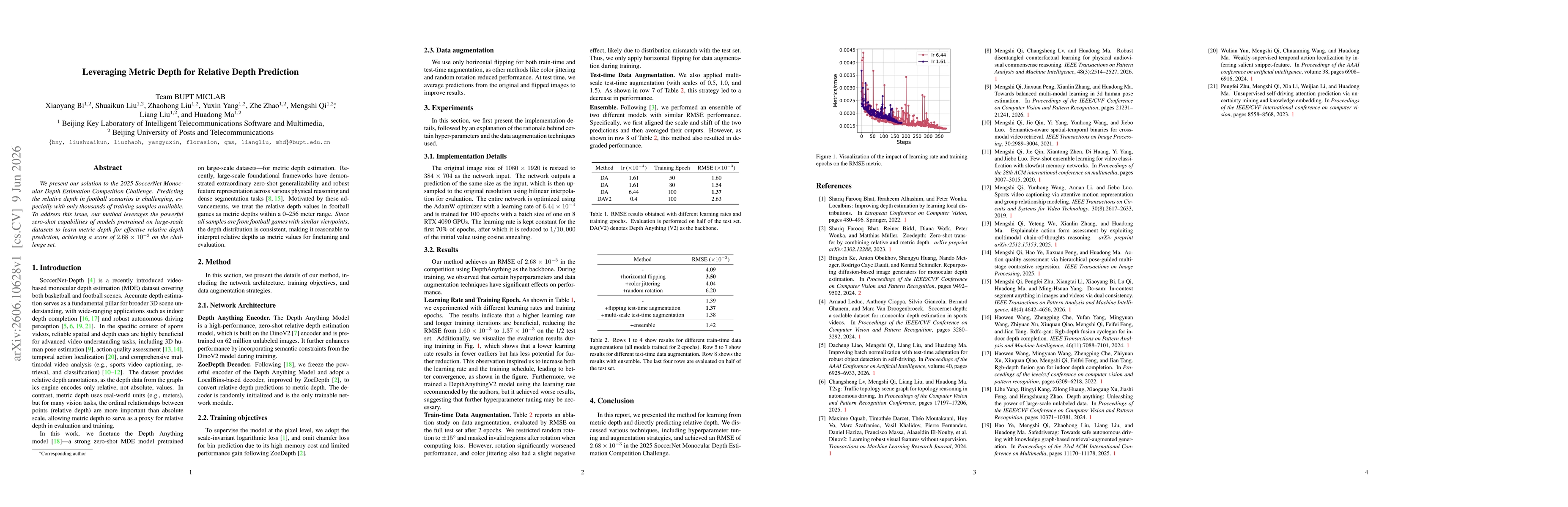 Thumbnail for Leveraging Metric Depth for Relative Depth Prediction