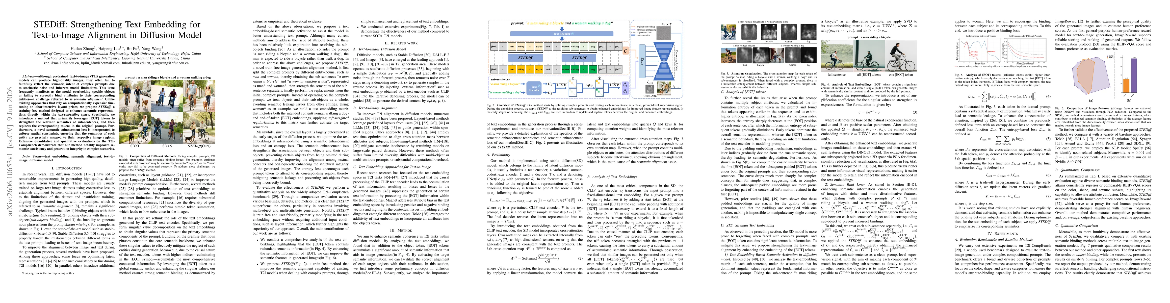 Thumbnail for STEDiff: Strengthening Text Embedding for Text-to-Image Alignment in Diffusion Model