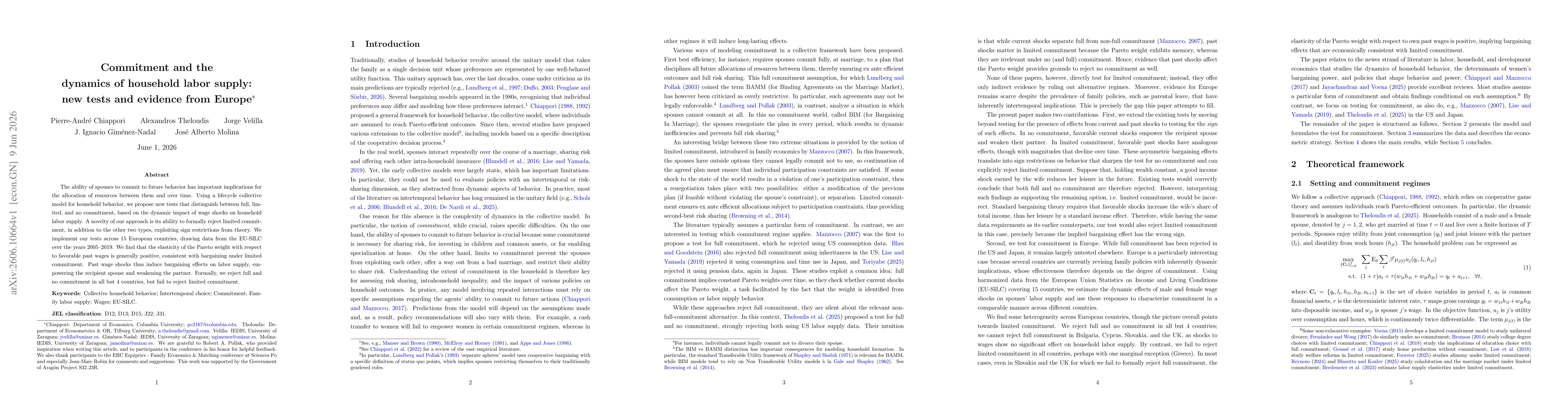 Thumbnail for Commitment and the dynamics of household labor supply: new tests and evidence from Europe