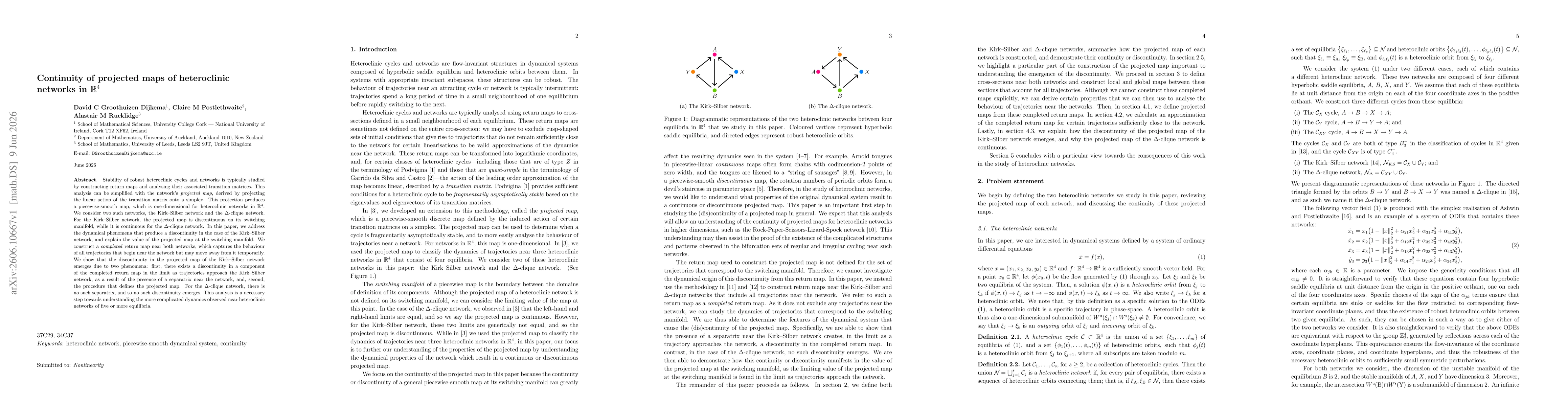 Thumbnail for Continuity of projected maps of heteroclinic networks in $\mathbb{R}^{4}$