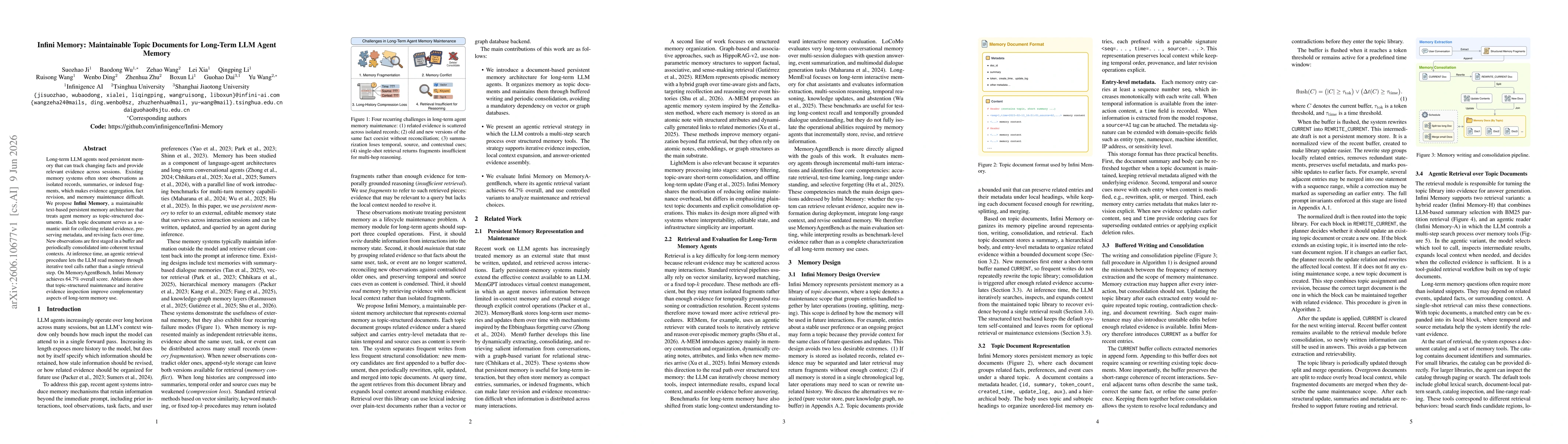 Thumbnail for Infini Memory: Maintainable Topic Documents for Long-Term LLM Agent Memory
