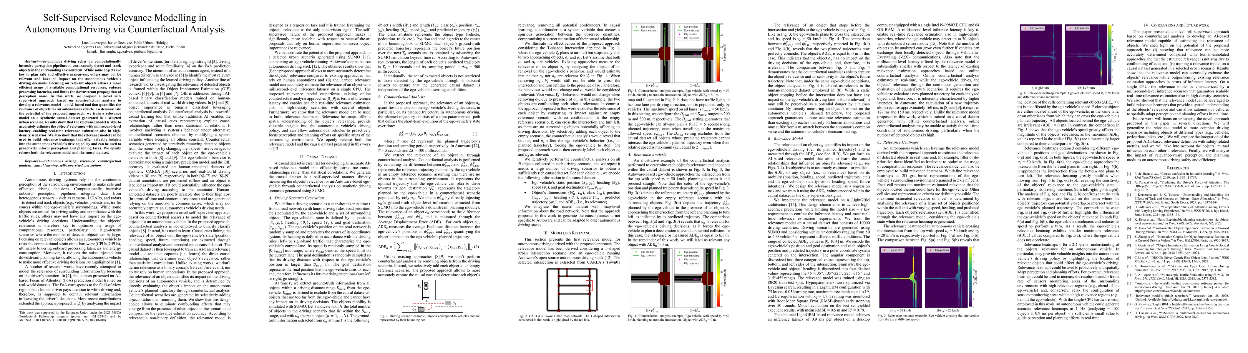 Thumbnail for Self-Supervised Relevance Modelling in Autonomous Driving via Counterfactual Analysis