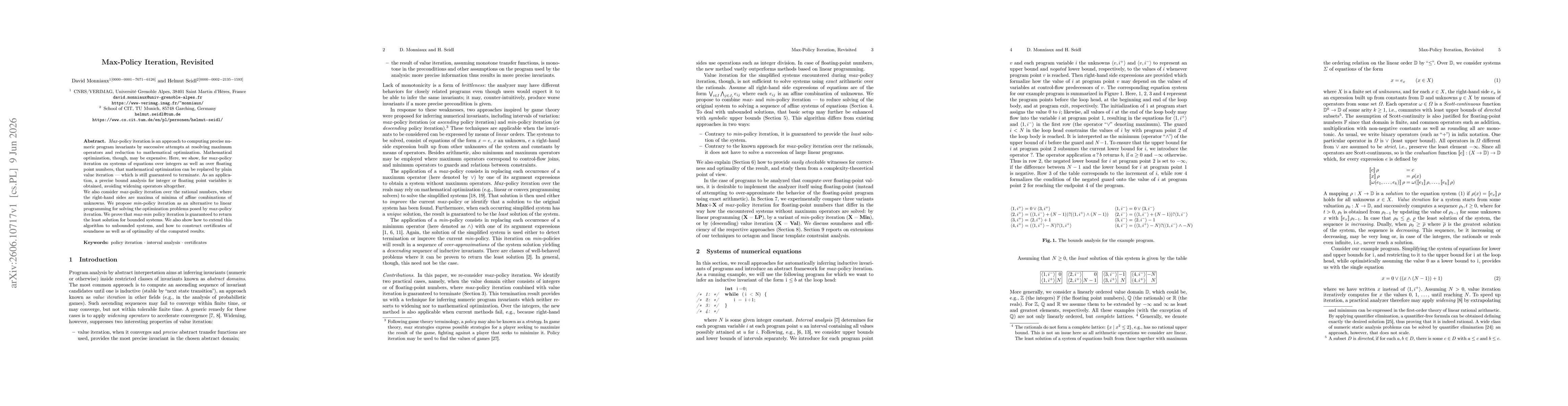 Thumbnail for Max-Policy Iteration, Revisited