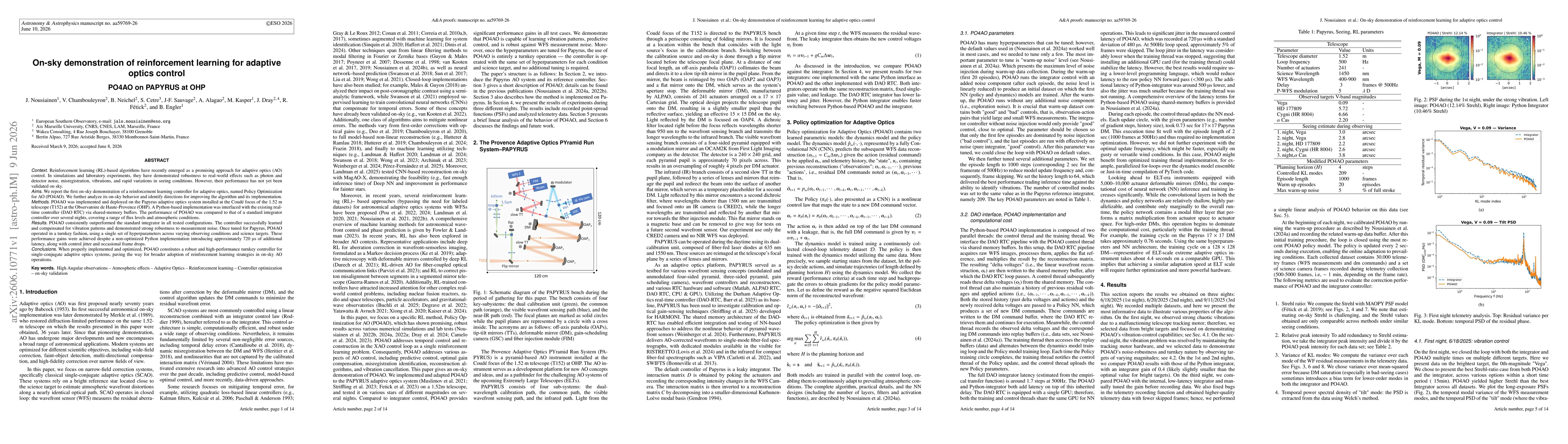 Thumbnail for On-sky demonstration of reinforcement learning for adaptive optics control