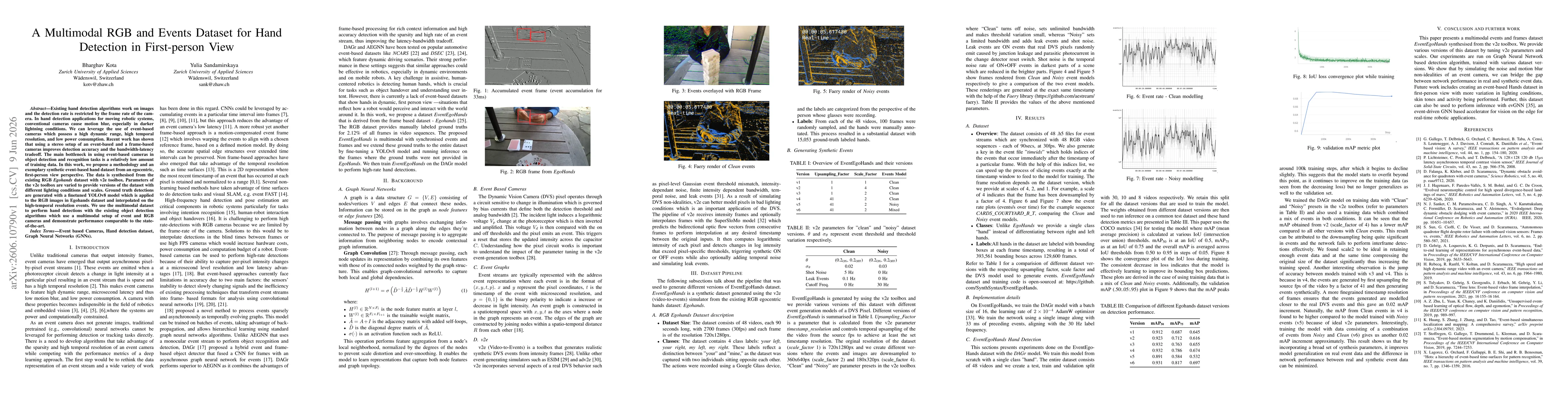 Thumbnail for A Multimodal RGB and Events Dataset for Hand Detection in First-Person View
