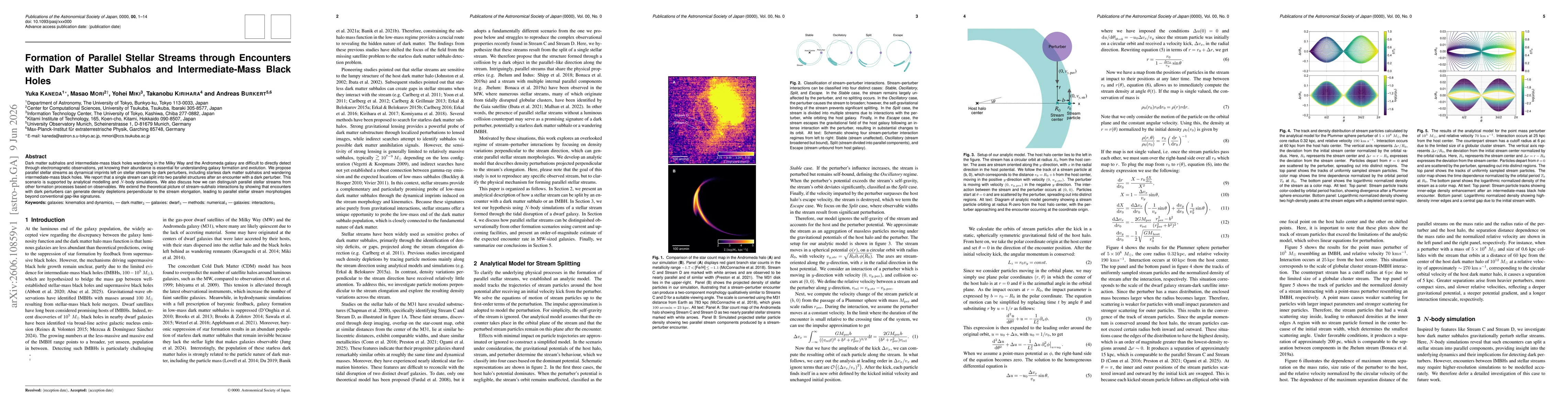 Thumbnail for Formation of Parallel Stellar Streams through Encounters with Dark Matter Subhalos and Intermediate-Mass Black Holes
