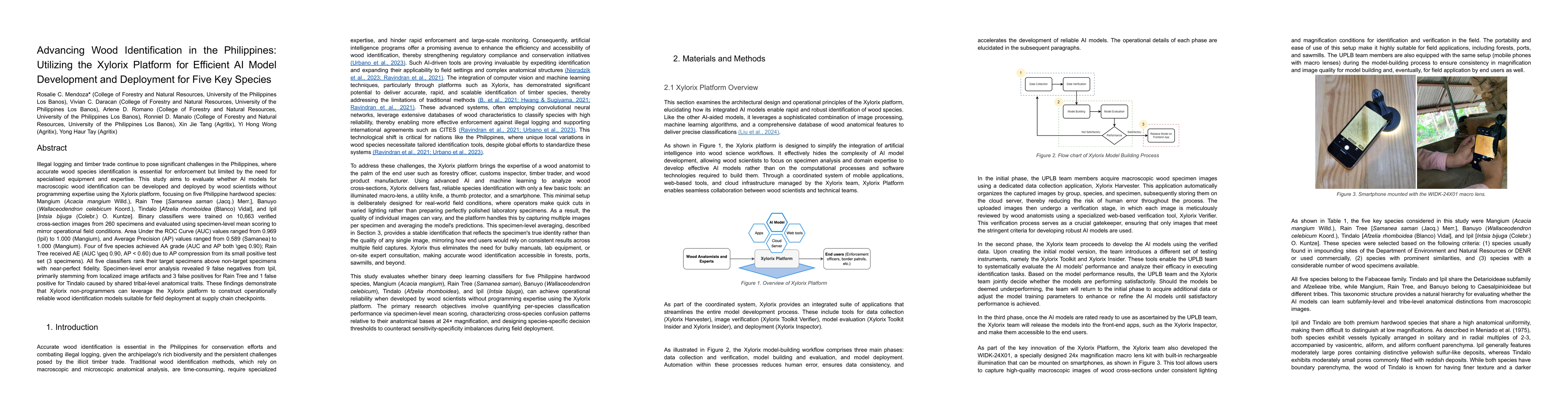 Thumbnail for Advancing Wood Identification in the Philippines: Utilizing the Xylorix Platform for Efficient AI Model Development and Deployment for Five Key Species
