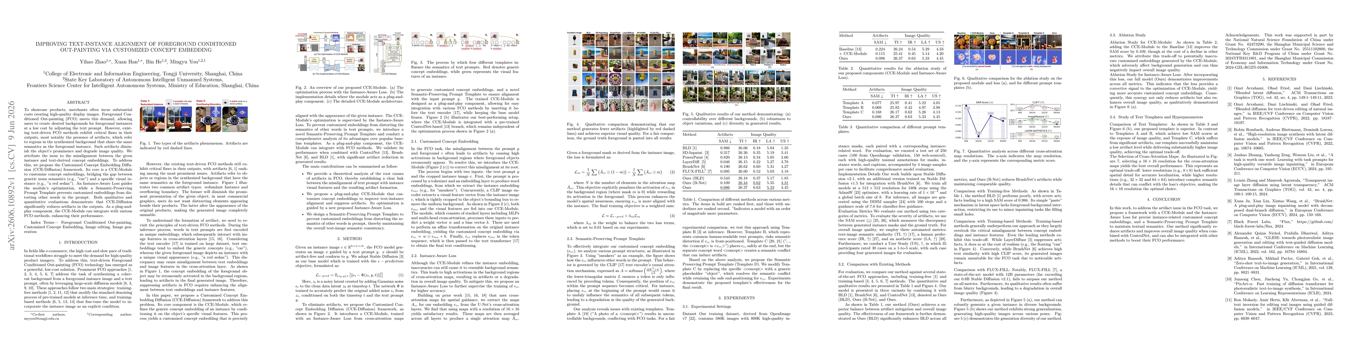 Thumbnail for Improving Text-Instance Alignment Of Foreground Conditioned Out-Painting Via Customized Concept Embedding