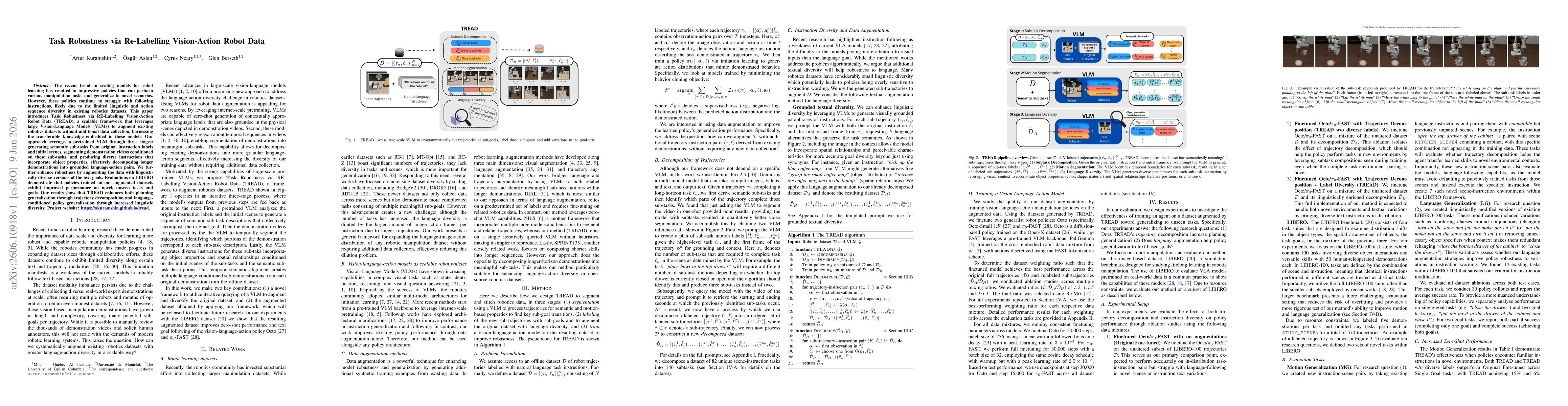 Thumbnail for Task Robustness via Re-Labelling Vision-Action Robot Data