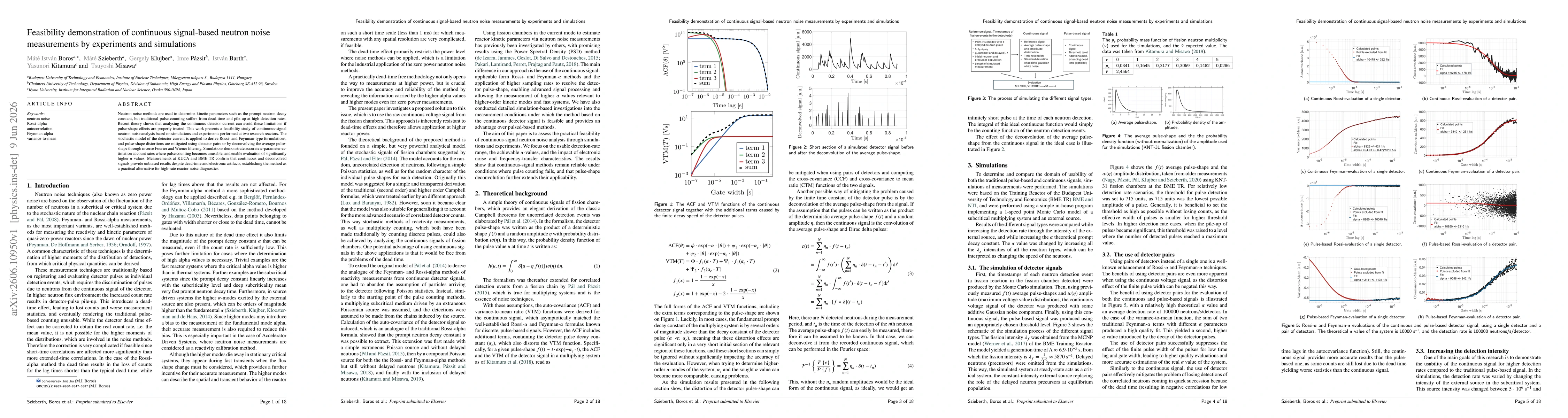 Thumbnail for Feasibility demonstration of continuous signal-based neutron noise measurements by experiments and simulations