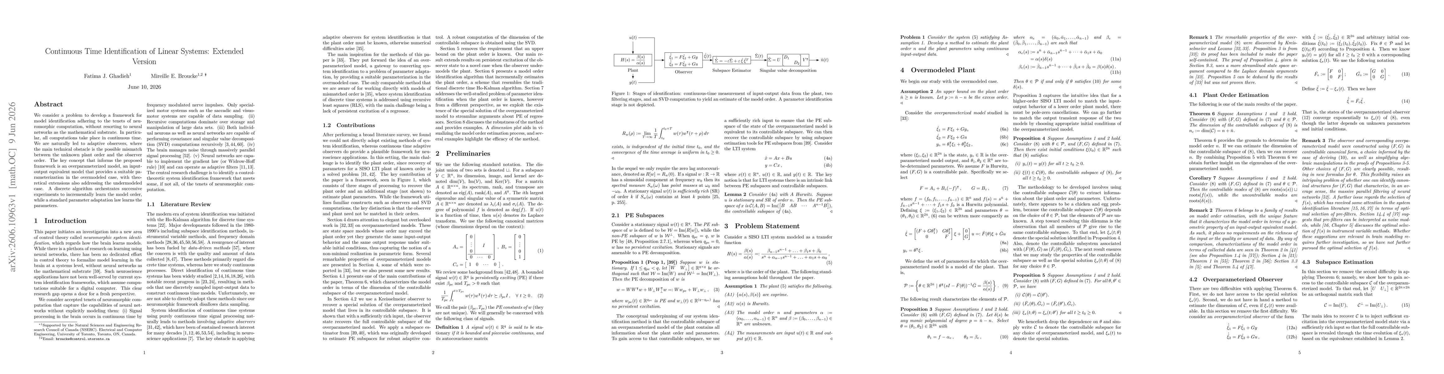 Thumbnail for Continuous Time Identification of Linear Systems: Extended Version
