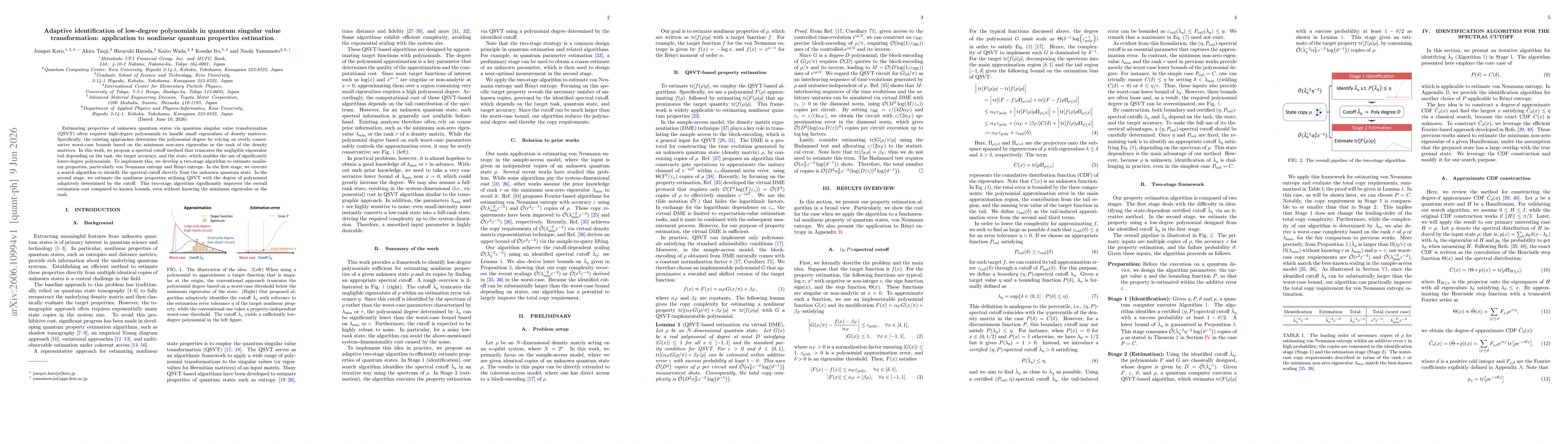Thumbnail for Adaptive identification of low-degree polynomials in quantum singular value transformation: application to nonlinear quantum properties estimation