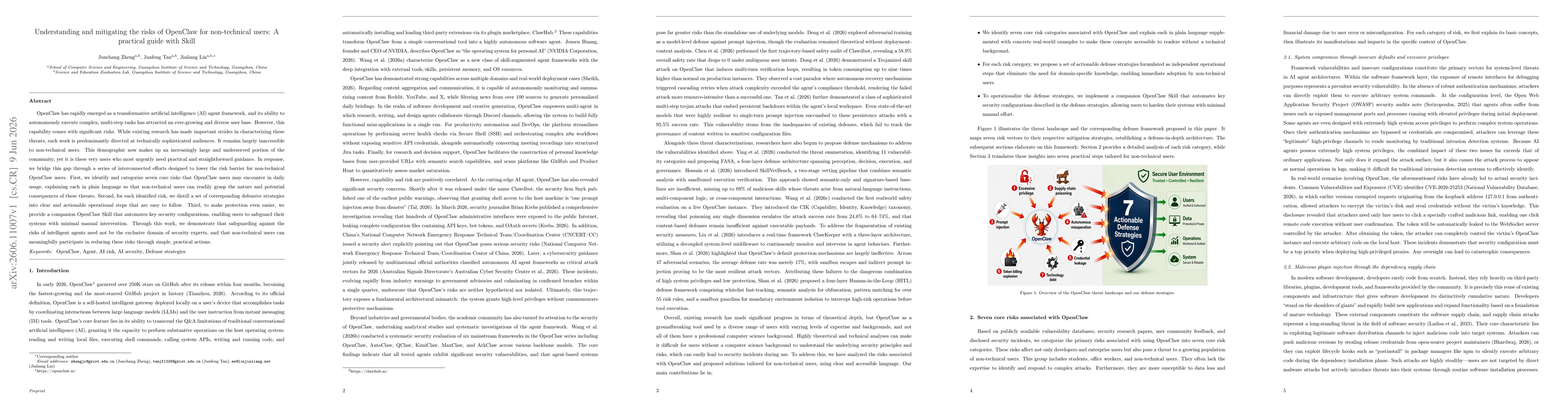 Thumbnail for Understanding and mitigating the risks of OpenClaw for non-technical users: A practical guide with Skill