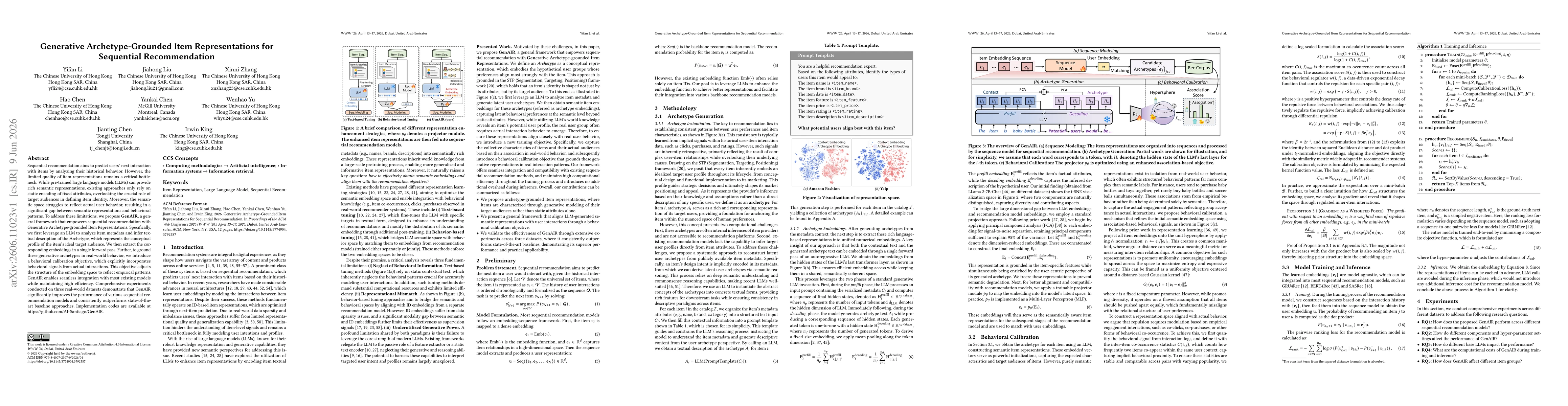 Thumbnail for Generative Archetype-Grounded Item Representations for Sequential Recommendation