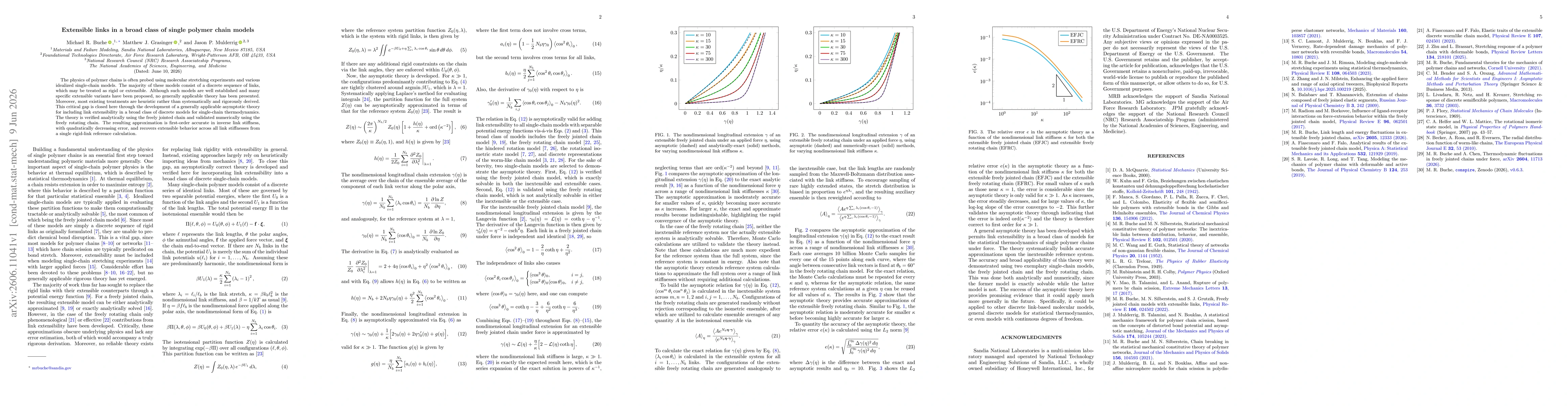 Thumbnail for Extensible links in a broad class of single polymer chain models
