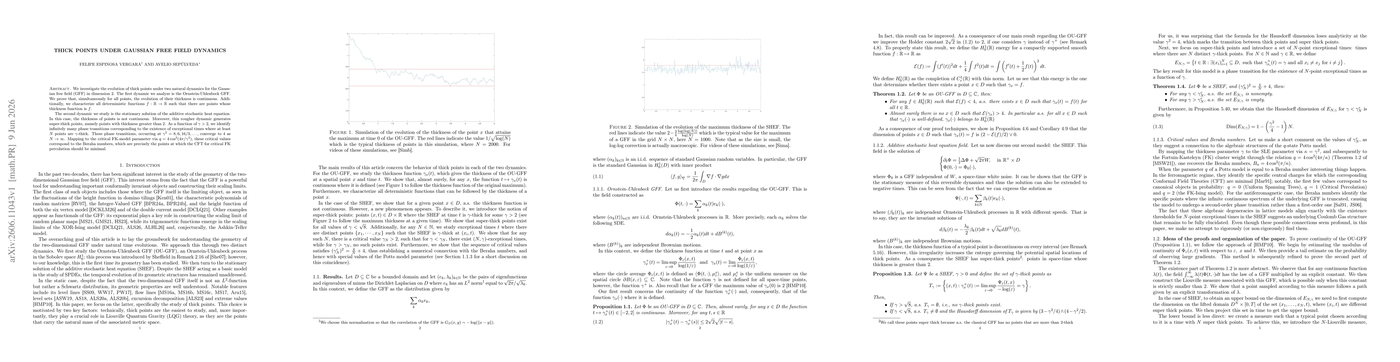 Thumbnail for Thick points under Gaussian free field dynamics