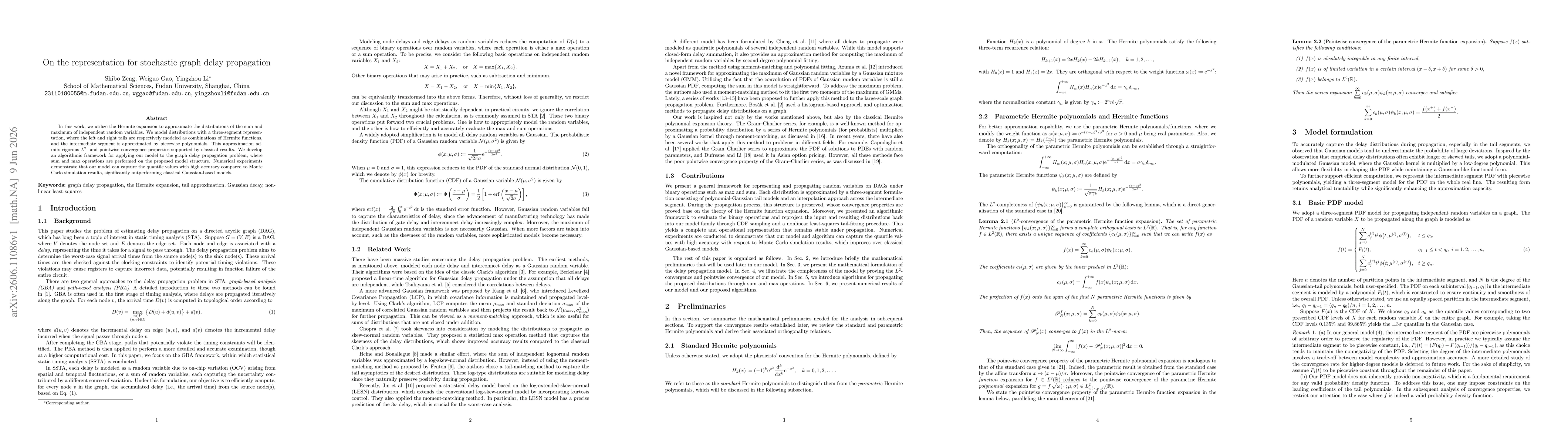 Thumbnail for On the representation for stochastic graph delay propagation
