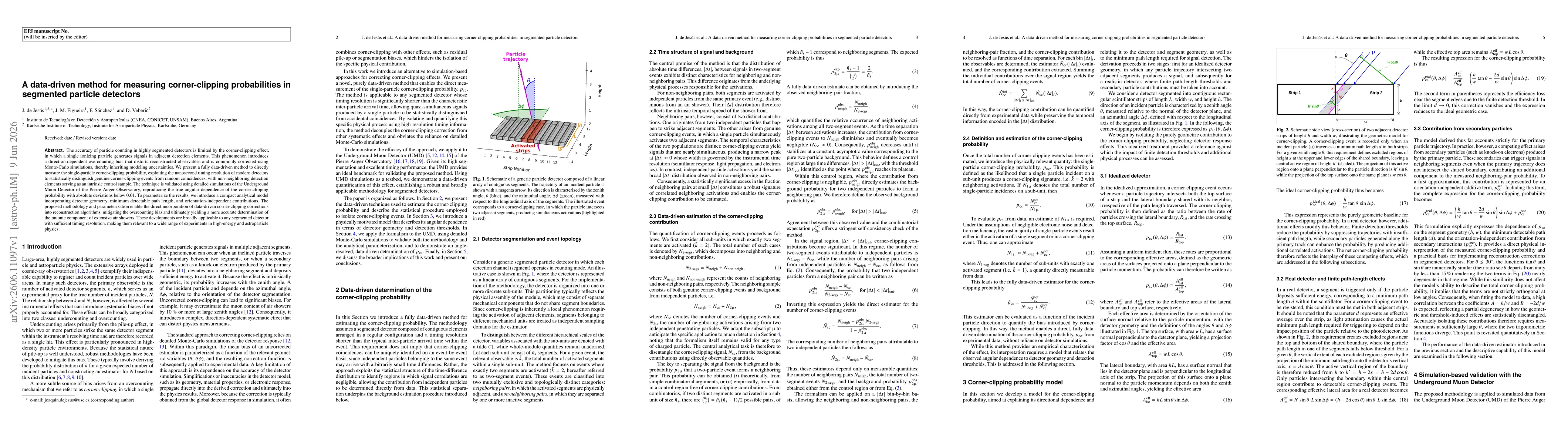 Thumbnail for A data-driven method for measuring corner-clipping probabilities in segmented particle detectors