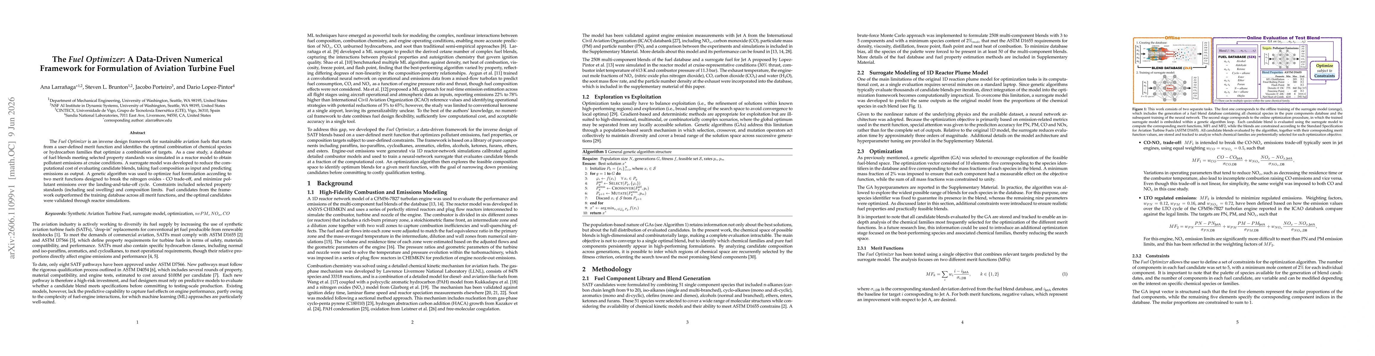 Thumbnail for The Fuel Optimizer: A Data-Driven Numerical Framework for Formulation of Aviation Turbine Fuel