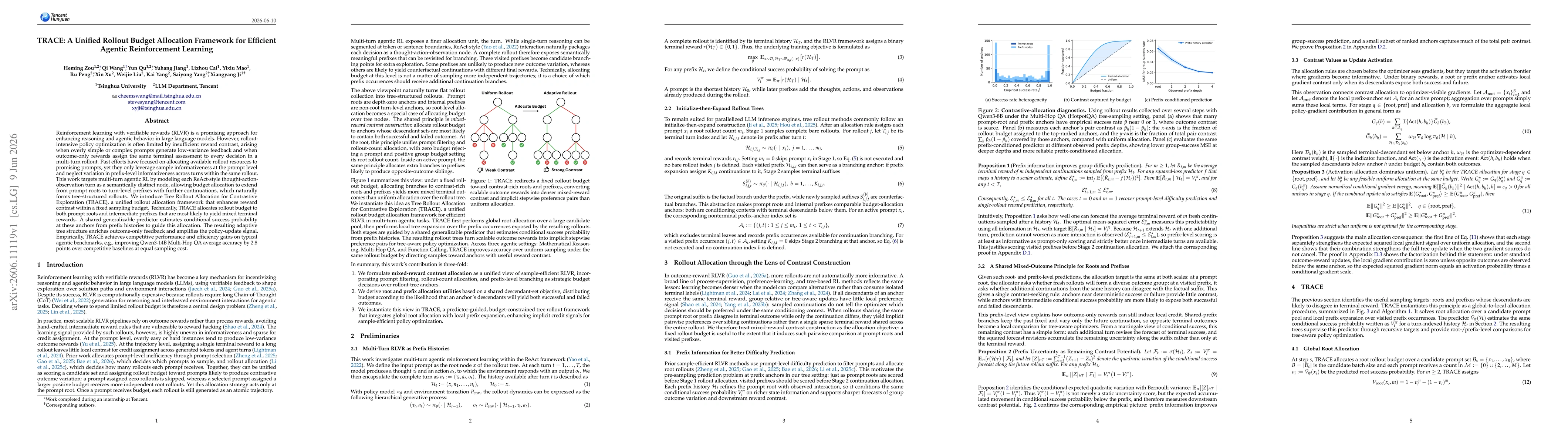 Thumbnail for TRACE: A Unified Rollout Budget Allocation Framework for Efficient Agentic Reinforcement Learning