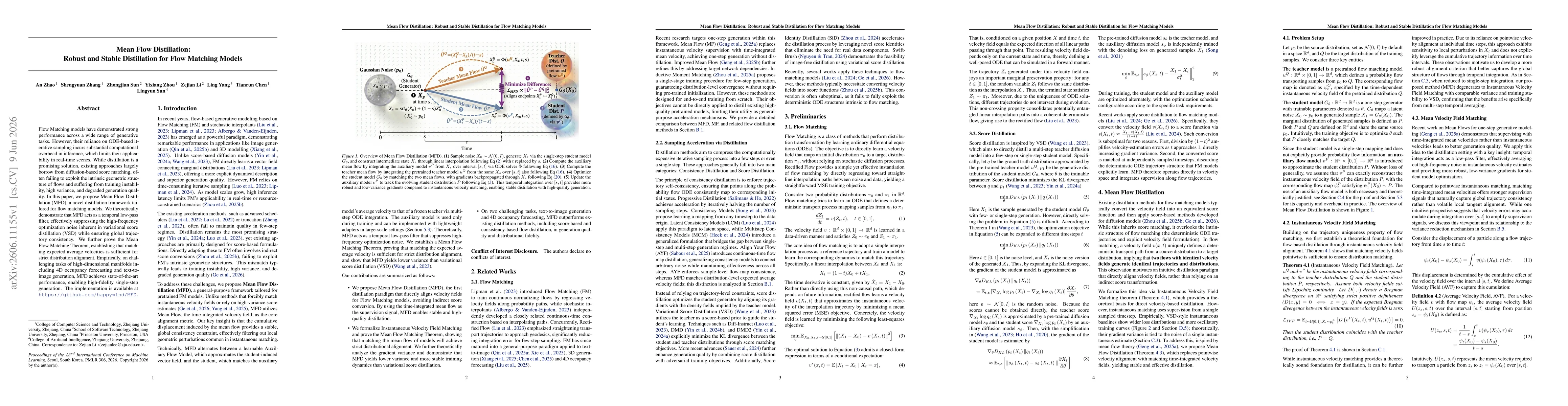 Thumbnail for Mean Flow Distillation: Robust and Stable Distillation for Flow Matching Models