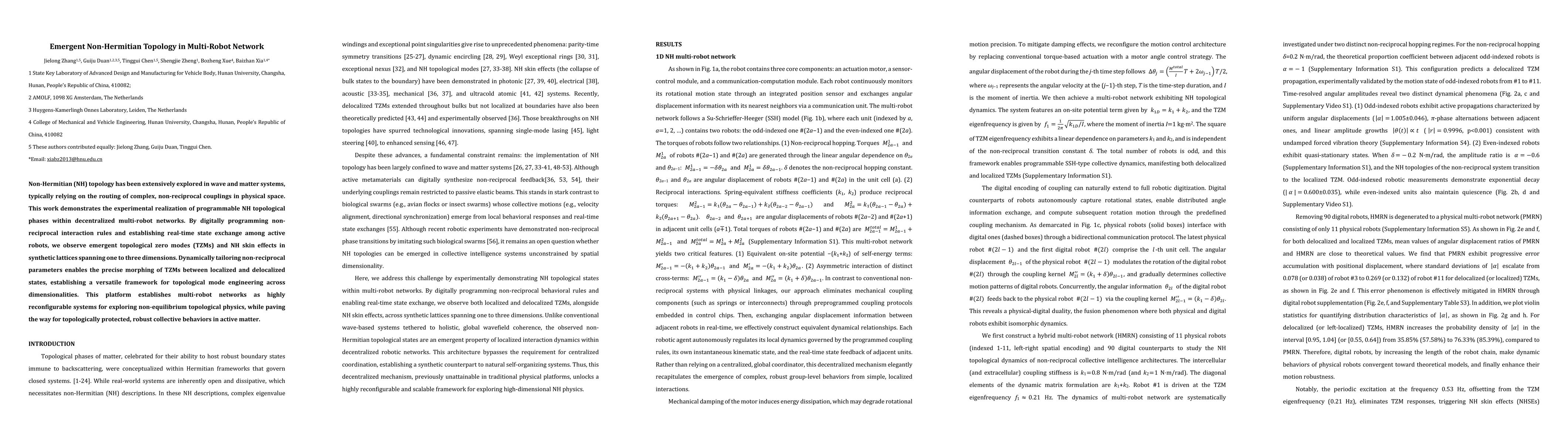 Thumbnail for Emergent Non-Hermitian Topology in Multi-Robot Network