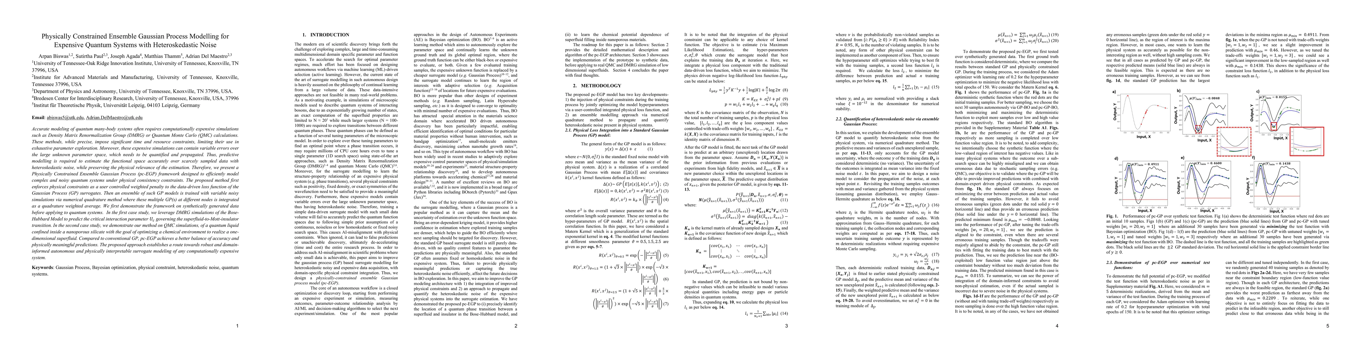 Thumbnail for Physically Constrained Ensemble Gaussian Process Modelling for Expensive Quantum Systems with Heteroskedastic Noise
