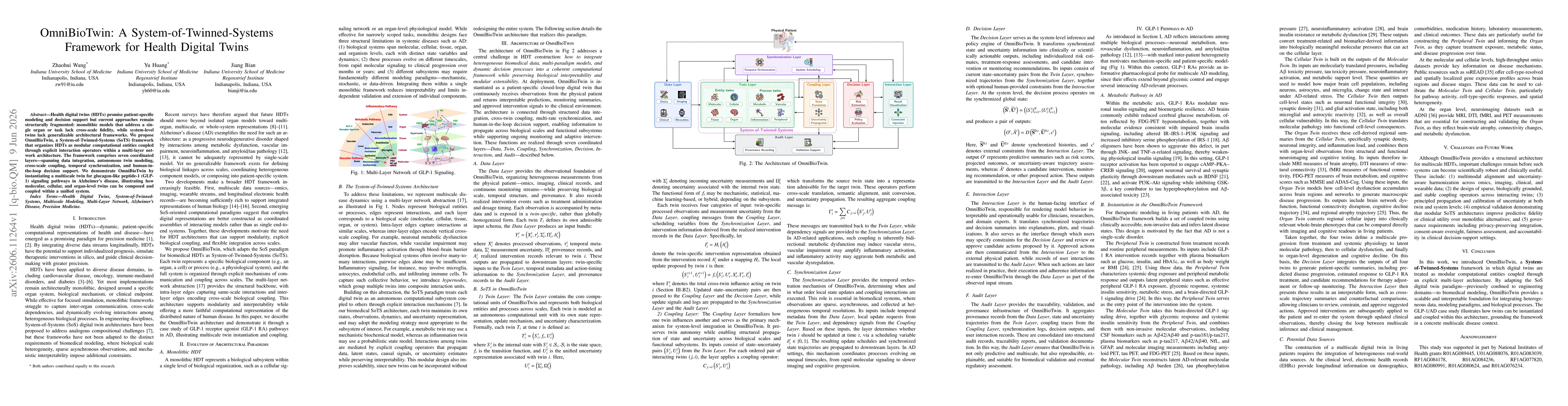 Thumbnail for OmniBioTwin: A System-of-Twinned-Systems Framework for Health Digital Twins