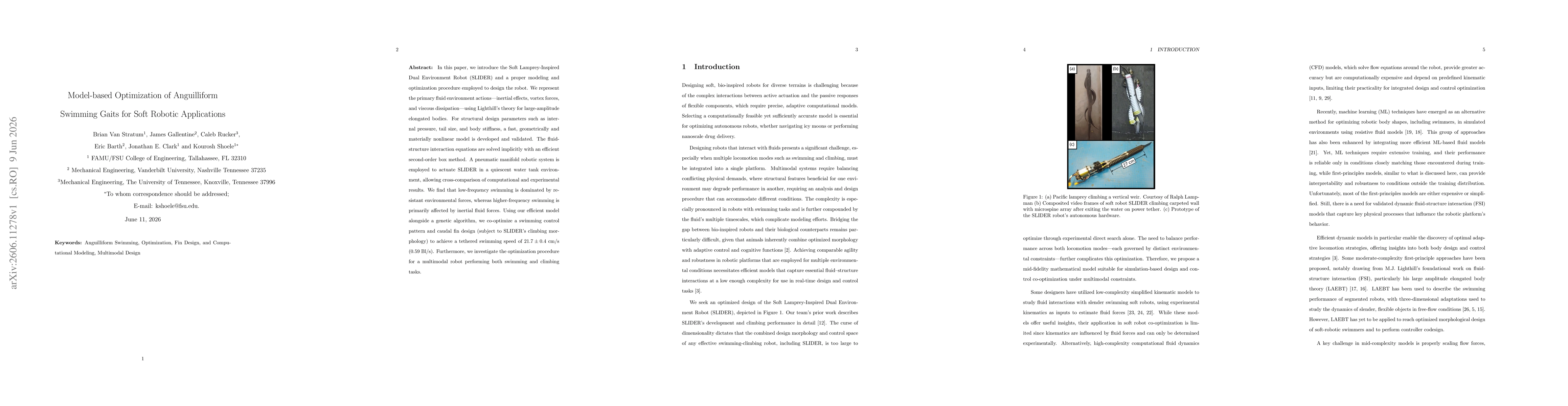 Thumbnail for Model-based Optimization of Anguilliform Swimming Gaits for Soft Robotic Applications
