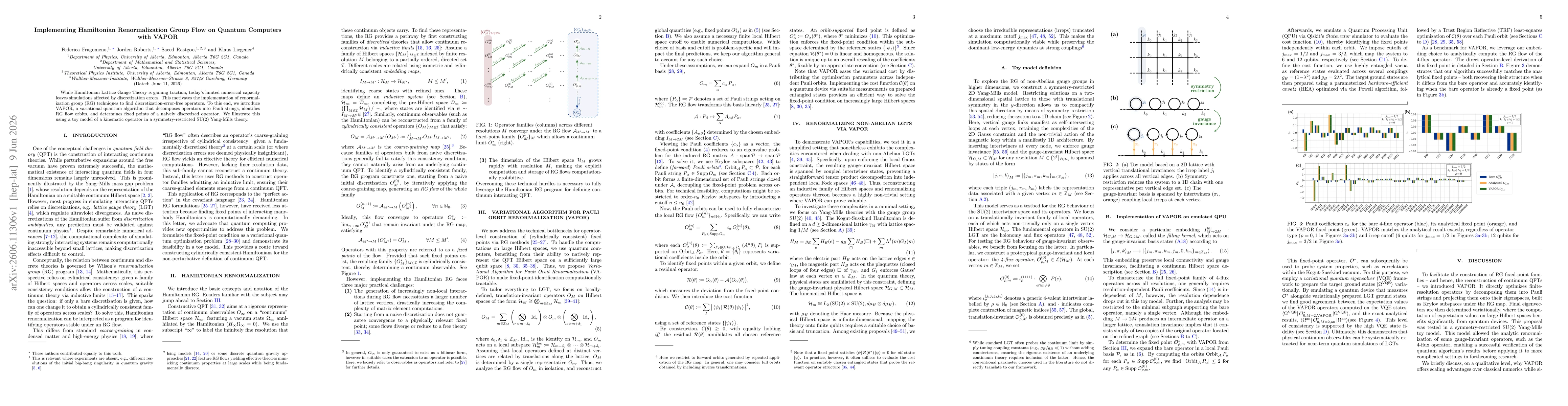 Thumbnail for Implementing Hamiltonian Renormalization Group Flow on Quantum Computers with VAPOR