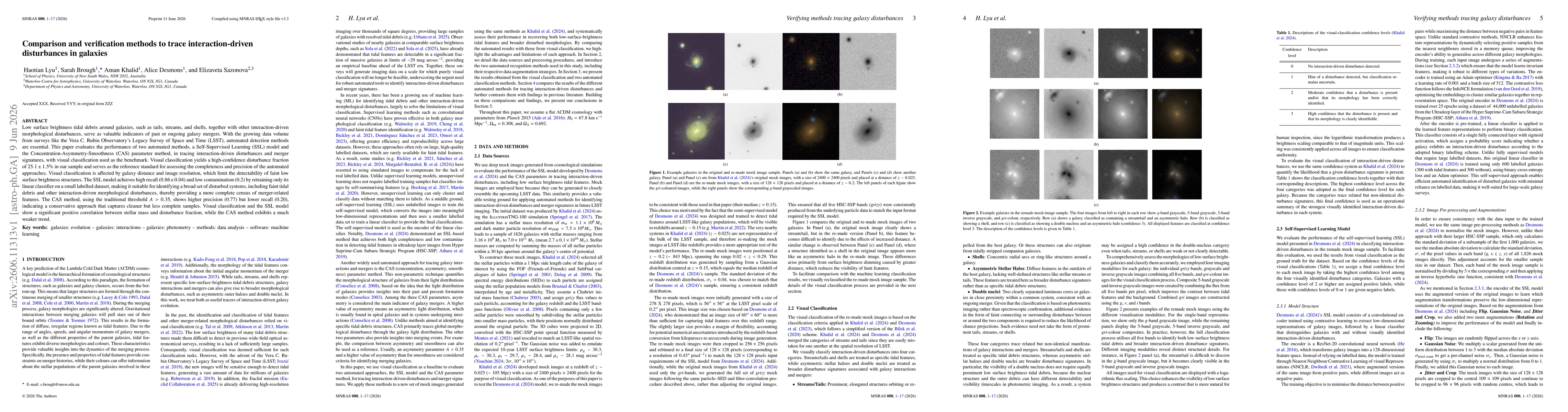 Thumbnail for Comparison and verification methods to trace interaction-driven disturbances in galaxies