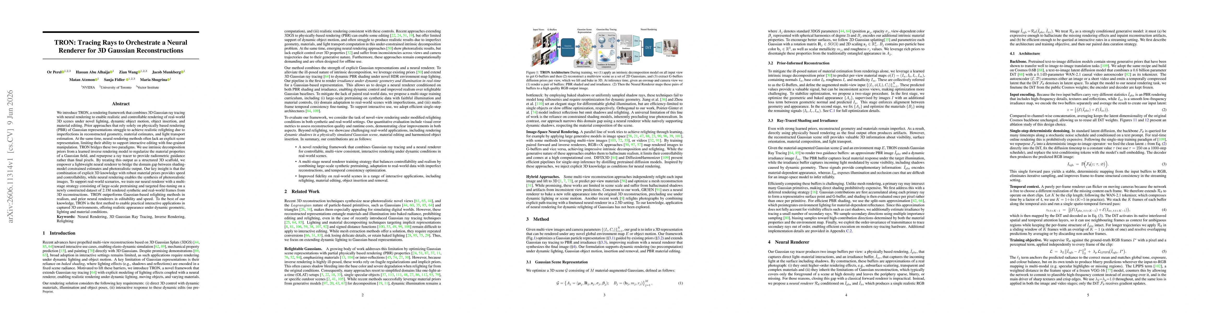 Thumbnail for TRON: Tracing Rays to Orchestrate a Neural Renderer for 3D Gaussian Reconstructions