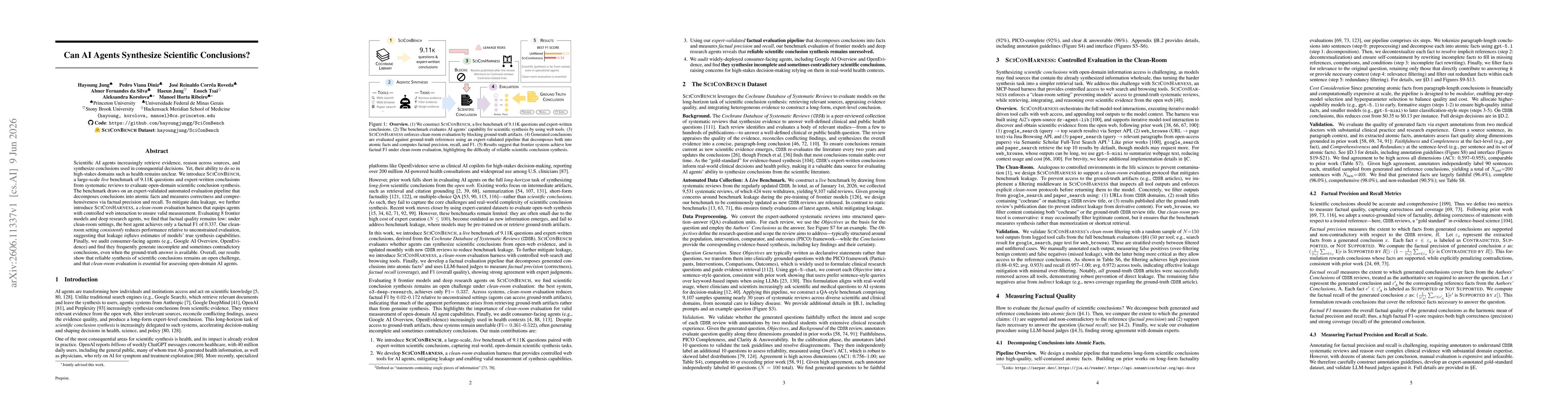 Thumbnail for Can AI Agents Synthesize Scientific Conclusions?