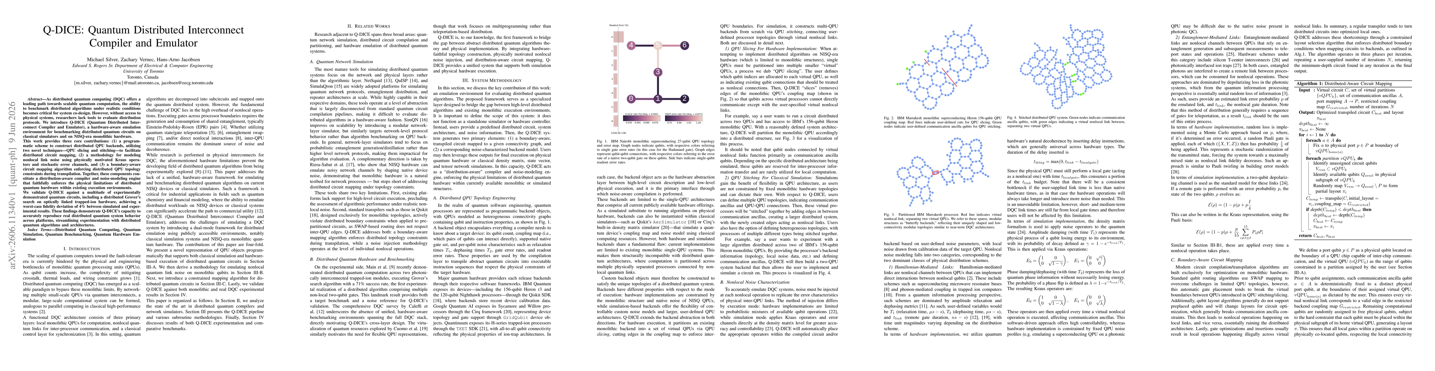 Thumbnail for Q-DICE: Quantum Distributed Interconnect Compiler and Emulator