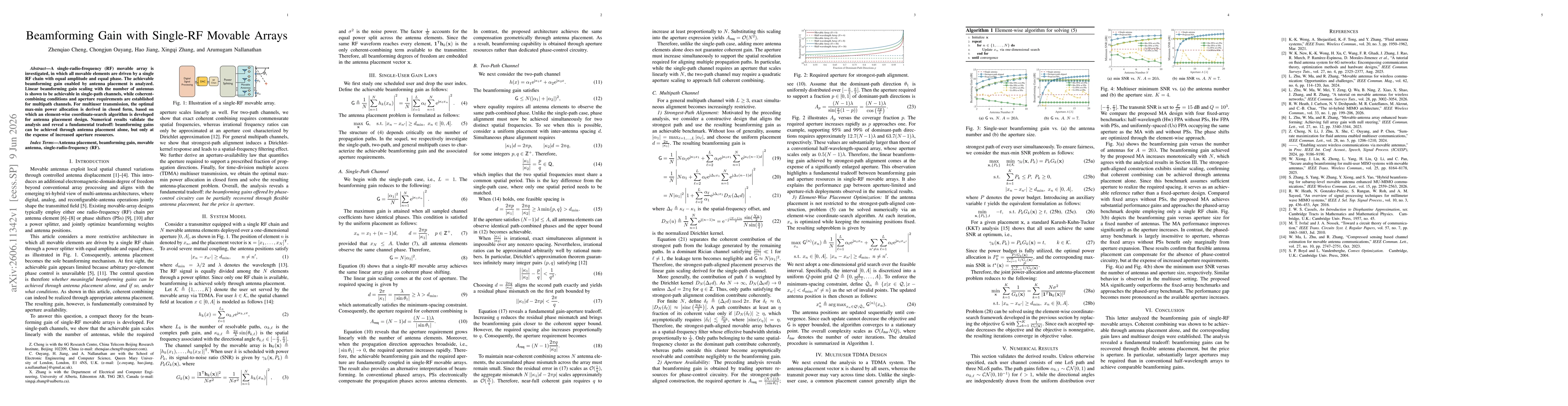 Thumbnail for Beamforming Gain with Single-RF Movable Arrays